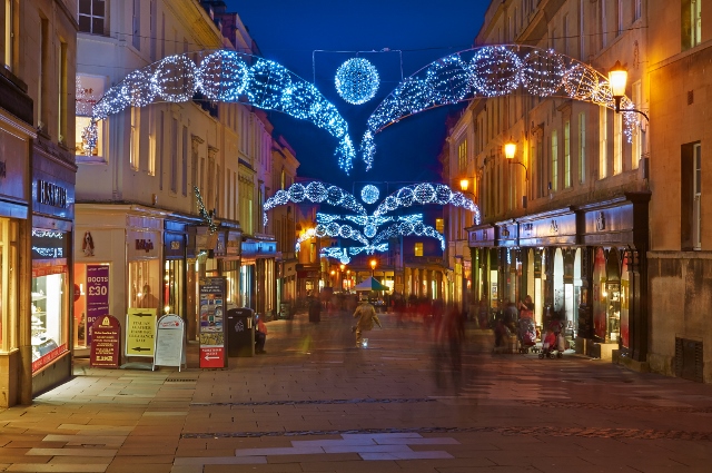 Bed And Breakfast Accomodation In Bath, UK At The Windsor Guest Xmas-lights - Bed And Breakfast Accomodation In Bath, UK At The Windsor Guest
