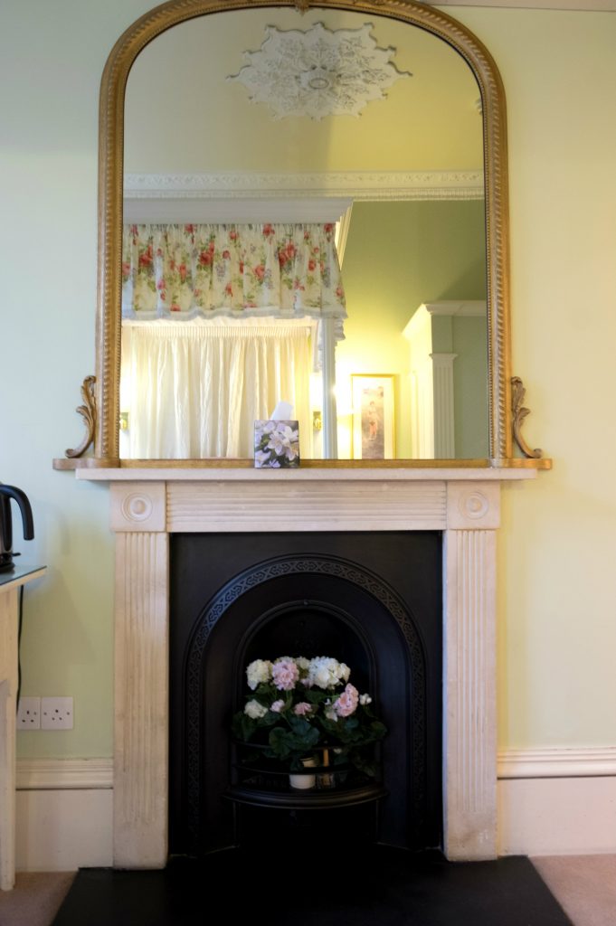 Fireplace in "Princess" Four Poster room